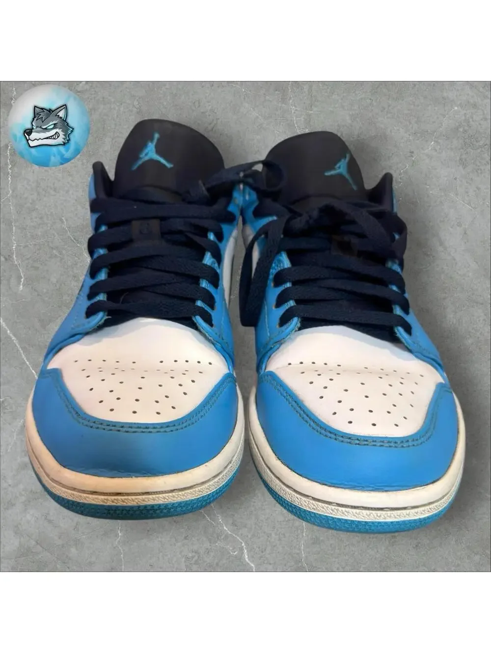 Nike Air Jordan 1 Low UNC Powder Blue Carolina  2021 553558-144 Men’s Size 9